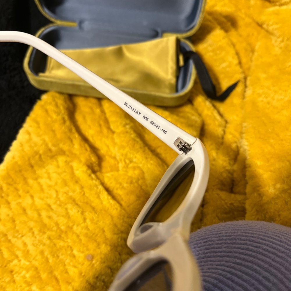 Saint Laurent white cat eye Sunglasses - Picture 5 of 6
